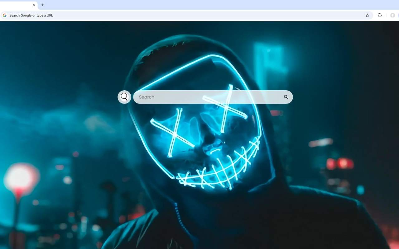Neon LED Mask Live Wallpaper